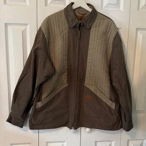 Vintage Browning Sportsman Apparel Men's Two-Tone Olive Jacket Size XL Tall